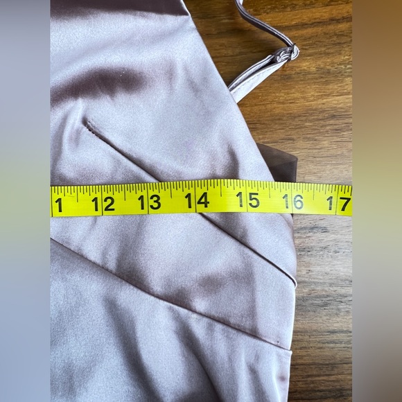 NWT Commence Open Back Satin Long Dress - Picture 14 of 16